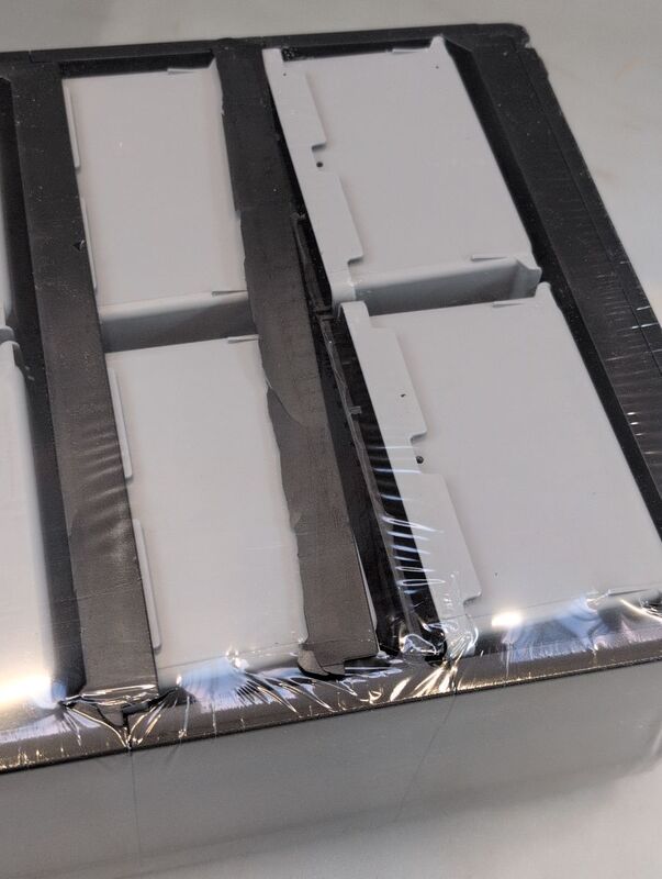 Allit Kleinteilmagazin VarioPlus Pro 53/20 stapelbar Schwarz Grau Blau 30x52x16 - 4005187646306