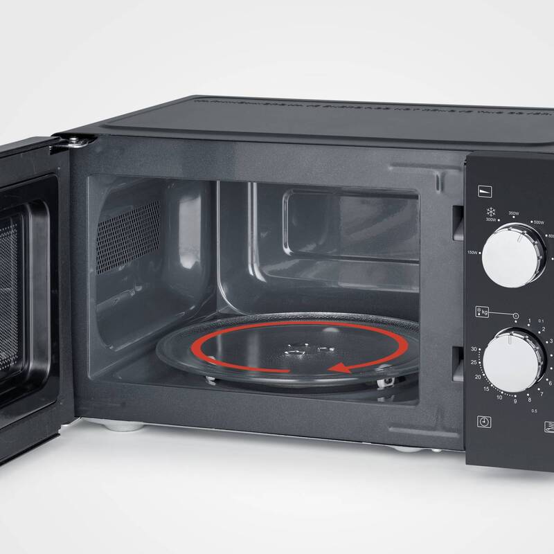 Severin MW 7886 Mikrowelle 700 W 17 l Schwarz mit Timerfunktion - 4008146042041