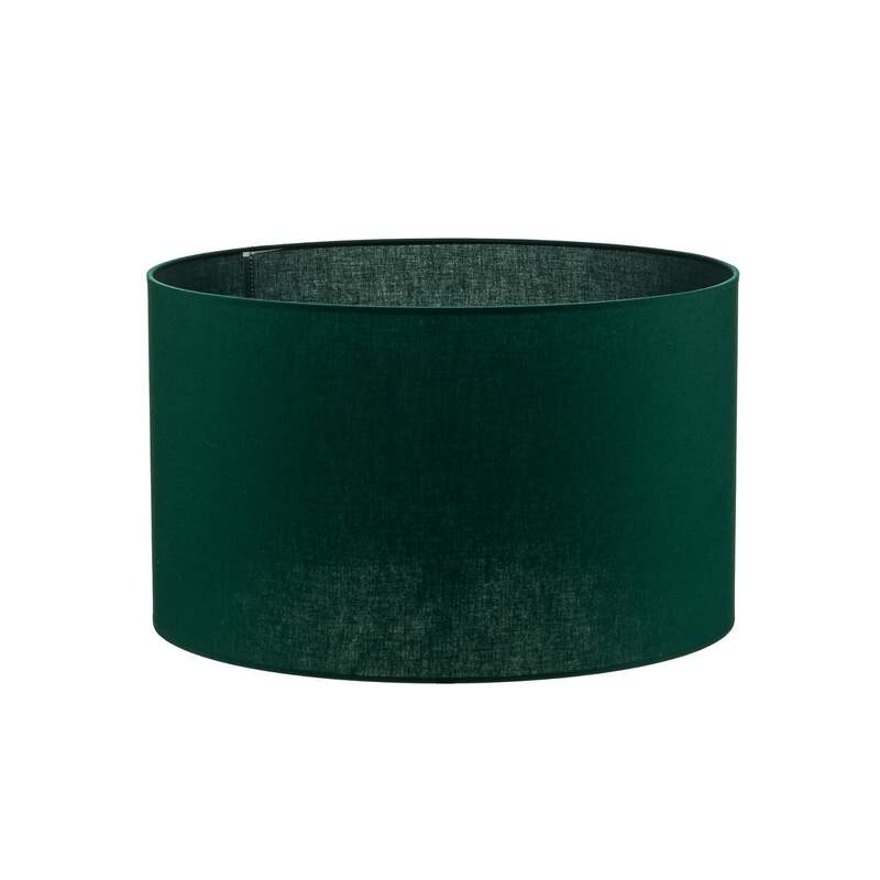 Lampenschirm Roller Baumwolle dunkelgrün Ø50cm Höhe 30cm E27 Leuchte Lampe - 5903689188715