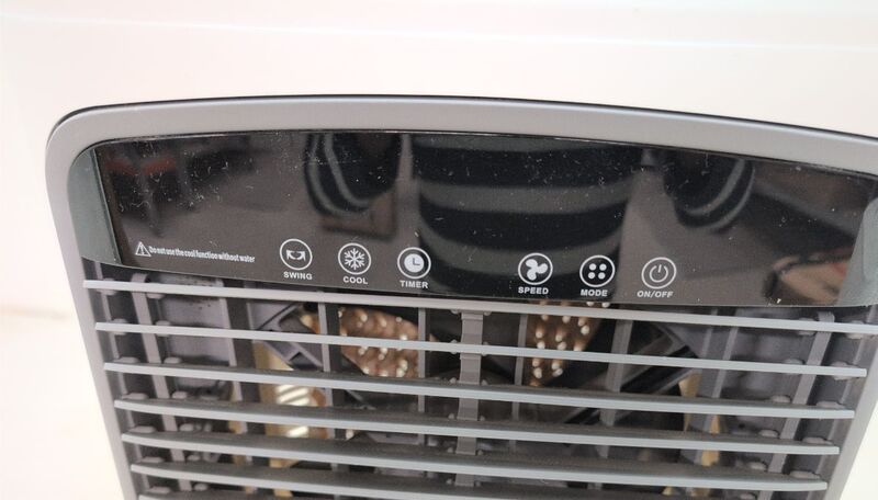 Sygonix Luftkühler 80W Klimagerät Ventilator mit Fernbedienung Timer Weiß Kühler - 4064161489520