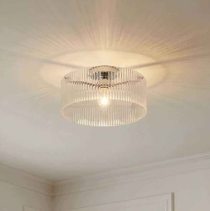 Meritt Deckenleuchte Deckenlampe LED Lampe Leuchte chrom klar Ø40cm Glas - 4255830906077