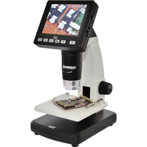 B-Ware Toolcraft USB Mikroskop DigiMicro Lab5.0 5MP mit Monitor 20-500x Vergrößerung