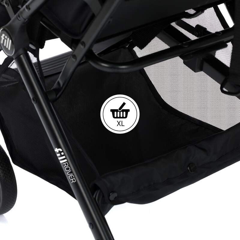 Little One Buggy Rover Schwarz 4-Rad Kinderwagen Sportwagen verstellbar kompakt - 9120140820953