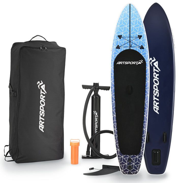 Stand Up Paddling Board SUP Komplett Set Aufblasbares Board mit Paddel Tasche - 4260565524816