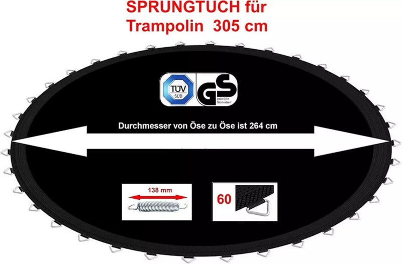 Izzy Sprungmattensicherheit Ersatzgehäuse Netz Trampolin Netz Schutz Trampolin - 4047385737523