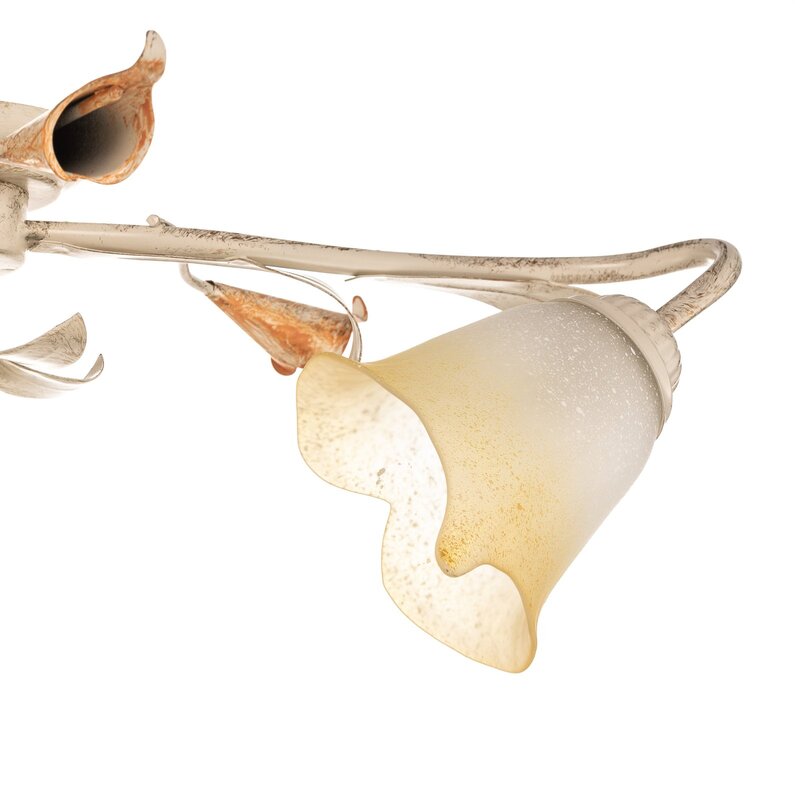 ONLI Deckenleuchte Lucrezia dreiflammig elfenbein Deckenlampe Lampe Leuchte Spot - 8030626522251