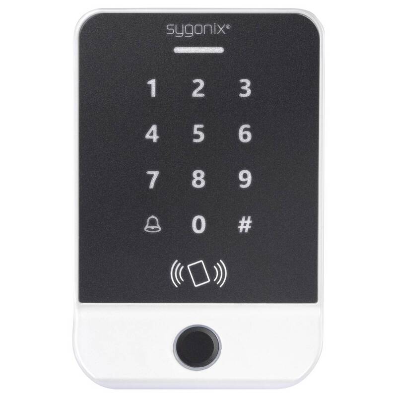 Sygonix Fingerprint RFID Zugangssystem Aufputz 12V DC mit Tastatur silber 1000 - 4064161487731