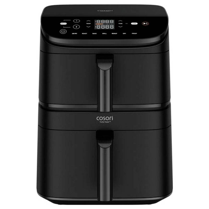 Cosori Heißluftfritteuse Fritteuse Air Fryer Schwarz 10.8 l Doppel Eigenständig - 0810123675227