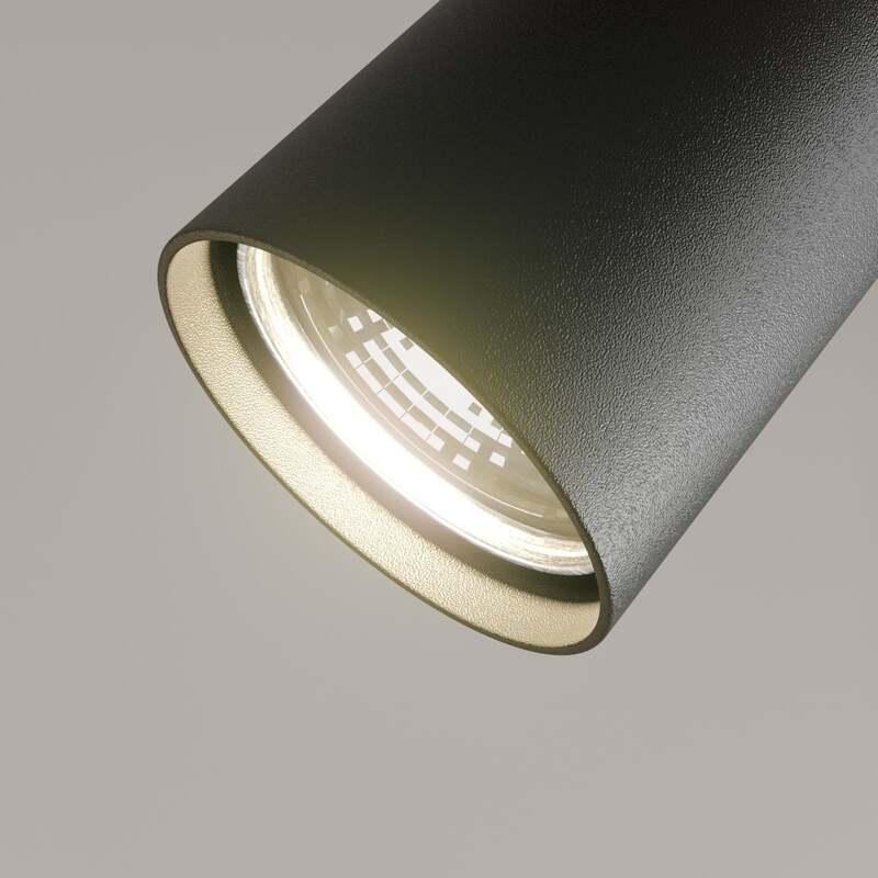 Deckenstrahler Leda 2 LED dimmbar schwarz 2-flammig Stahl pulverbeschichtet 55cm - 5902846819844