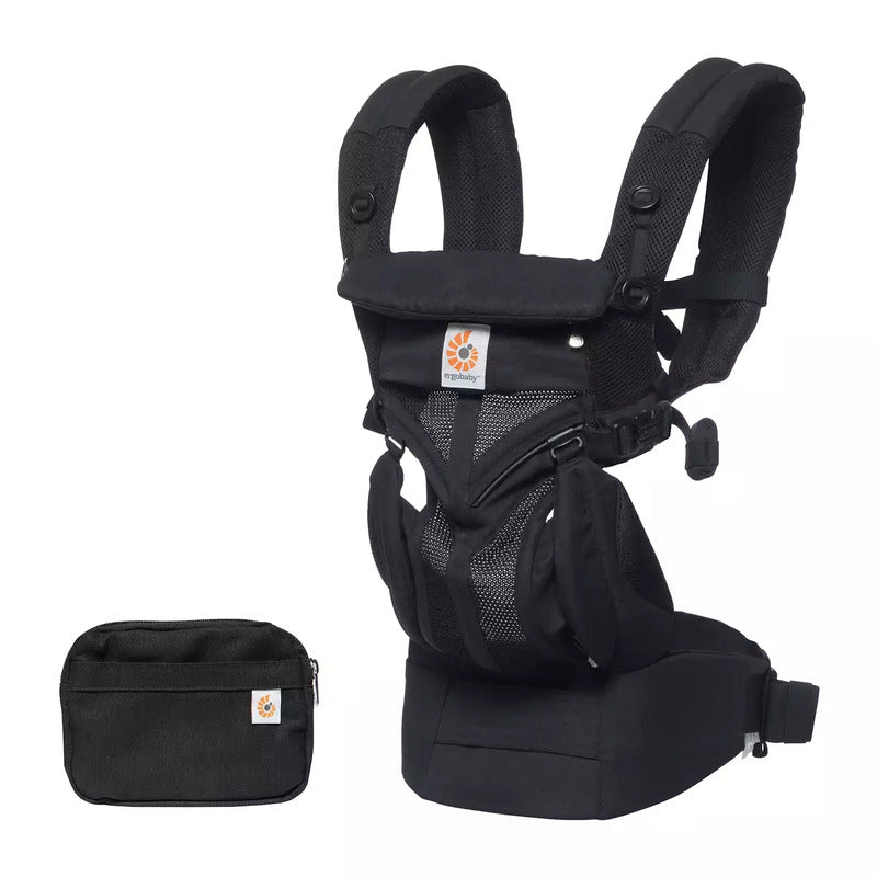 Ergobaby Babytrage Omni 360 Cool Air Mesh Onyx Black für Neugeborene ab Geburt - 8451970631114