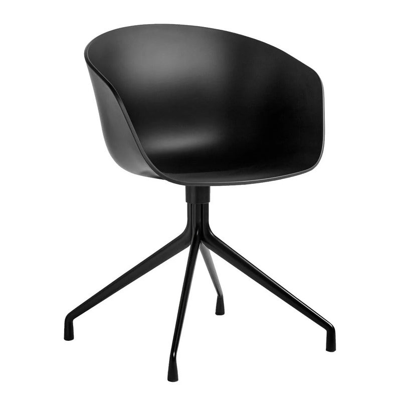 HAY About A Chair AAC 20 Bürostuhl Schalenstuhl schwarz 2.0 Kunststoffgleiter - 5710441379300
