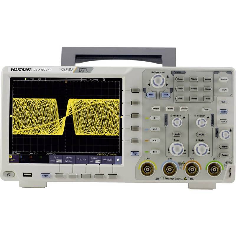 VOLTCRAFT DSO-6084F Digital Oszilloskop Funktionsgerät Elektrogerät Elektronik - 4053199535583