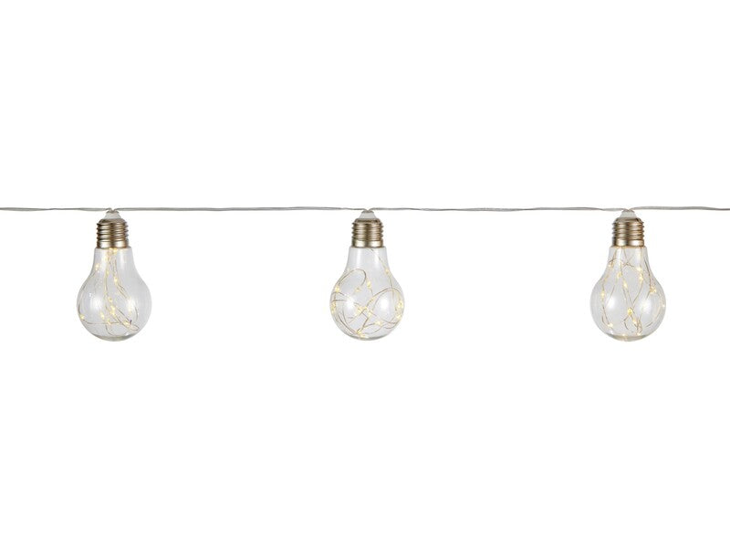 LED Lichterkette 480cm Gartenbeleuchtung 15 Lichter Dekolicht Außenleuchte klar - 4007873123344