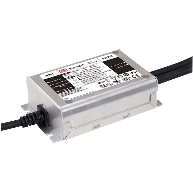 Mean Well LED Treiber Netzteil Schaltnetzteil Konstantleistung IP67 Metall 50W - 4711287456775