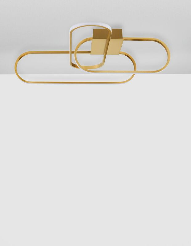 Nova Luce Deckenleuchte Deckenlampe ARTE LED Lampe Gold Warmweiß dimmbar 41 W - 5212017426031
