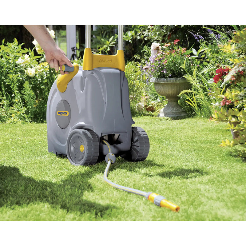 Schlauchwagen Hozelock Fast Cart 40m grau/gelb für Gartenbewässerung - 5010646039987