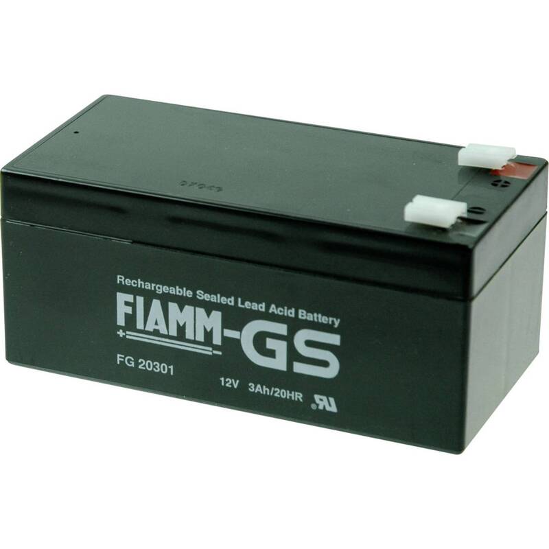Fiamm Bleiakku AGM 12V 3.4Ah wartungsfrei Flachstecker 134x66x65mm Batterie - 4042883233836