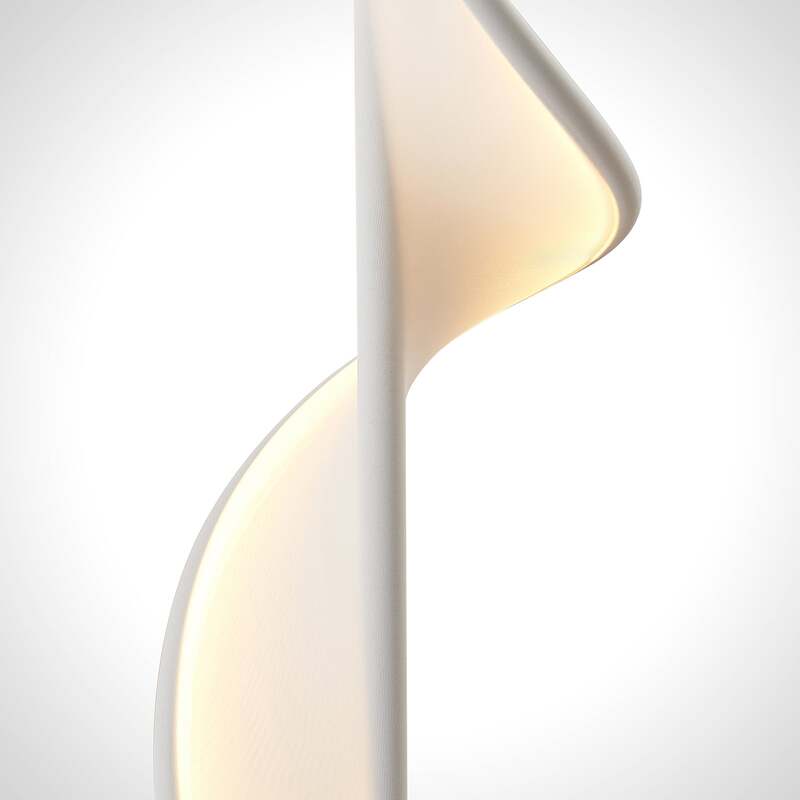 Lucande Stehlampe Edano LED dimmbar Lampe Leuchte Textil weiß 154cm hoch Licht - 4251096584820
