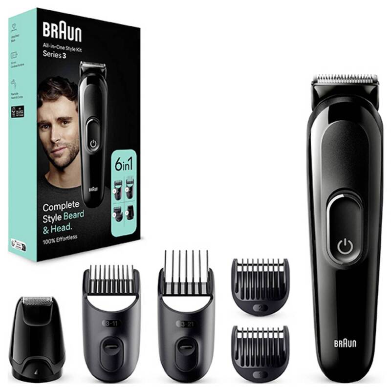 Braun Bartschneider MGK3420 Haarschneider Trimmer schwarz wiederaufladbar 50min - 4210201446774