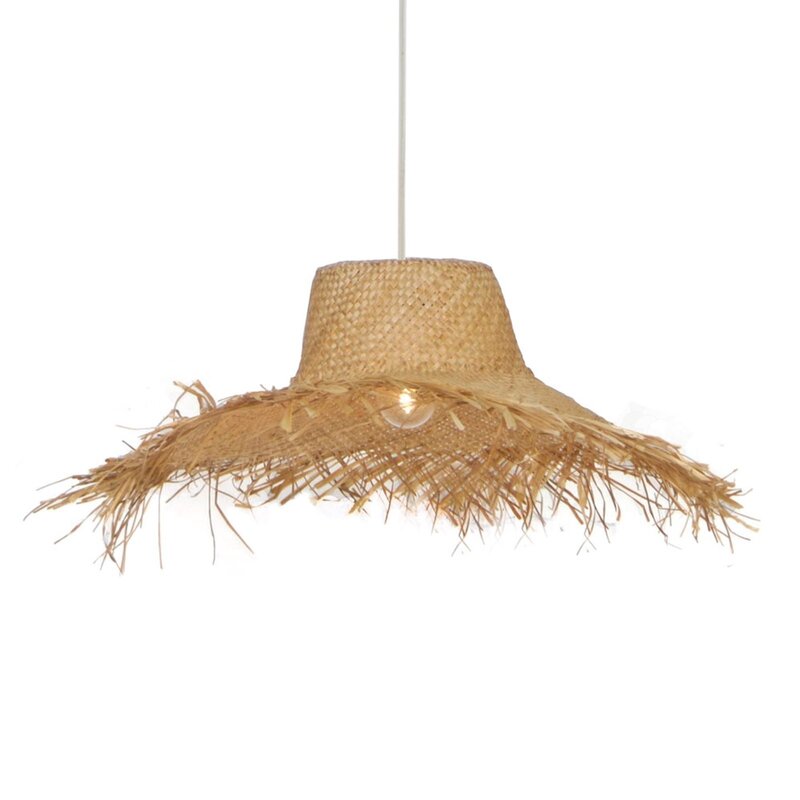 Viokef Hängeleuchte Tetra Hängelampe Pendellampe Pendelleuchte Lampe Strohhut - 5201769080950