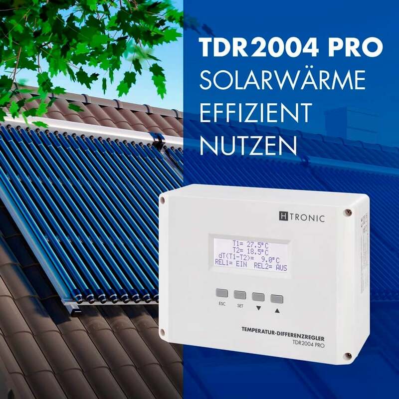H-Tronic TDR2004 pro Temperaturschalter -99 bis 850 °C 3000 W IP20 - 4260003174313