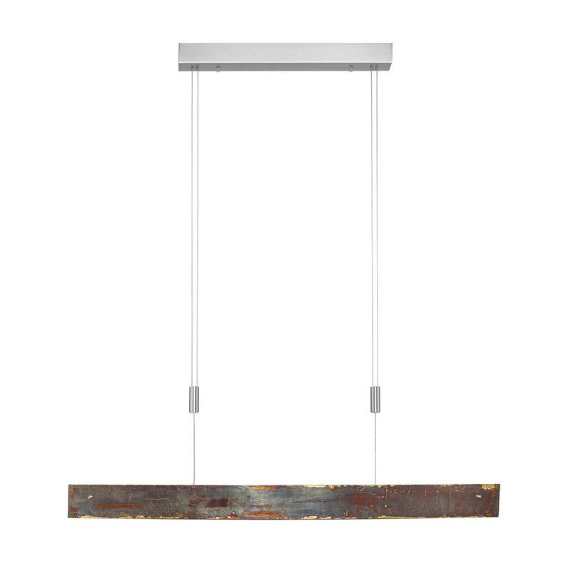 quitani Pendelleuchte Hängeleuchte Malu LED Lampe dimmbar gold oxidiert 100 cm - 4251911707755