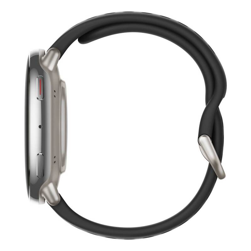 Amazfit Active 2 Smartwatch Premium Version Lederarmband schwarz Edelstahl - 6970100377552