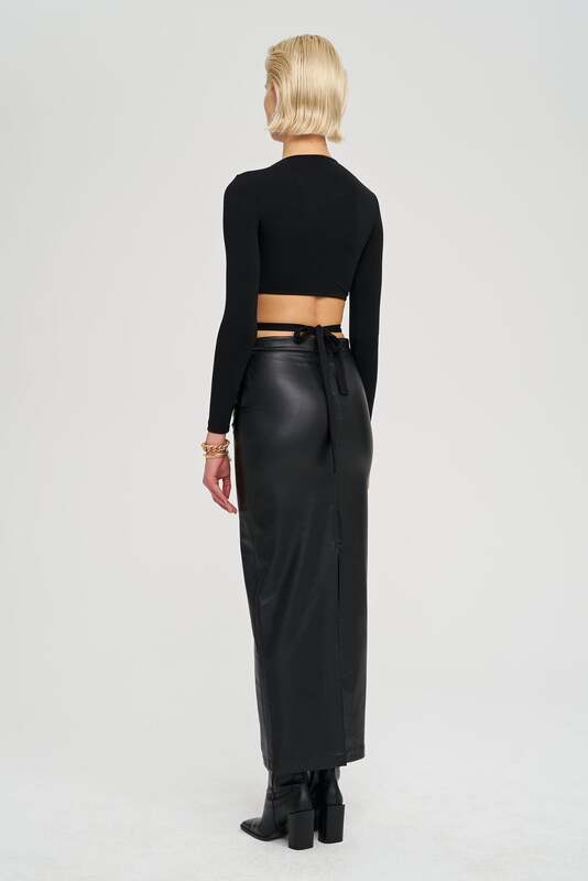 IAMNOTBASIC Alexis Top Oberteil Shirt Schwarz Größe S Damen Bekleidung - 8682521045238