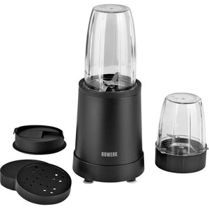 B-Ware N8WERK Nutrition Mixer 800 W Schwarz 8-tlg. mit Ice Crush To-Go-Deckel