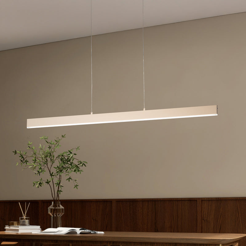 FISCHER & HONSEL Hängelampe Silvano LED Pendelleuchte dimmbar creme 115cm CCT - 4003694611565