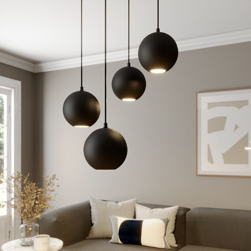 Euluna Pendelleuchte Hängelampe Midnight LED vierflammig Deckenlampe Leuchte - 5902349227184