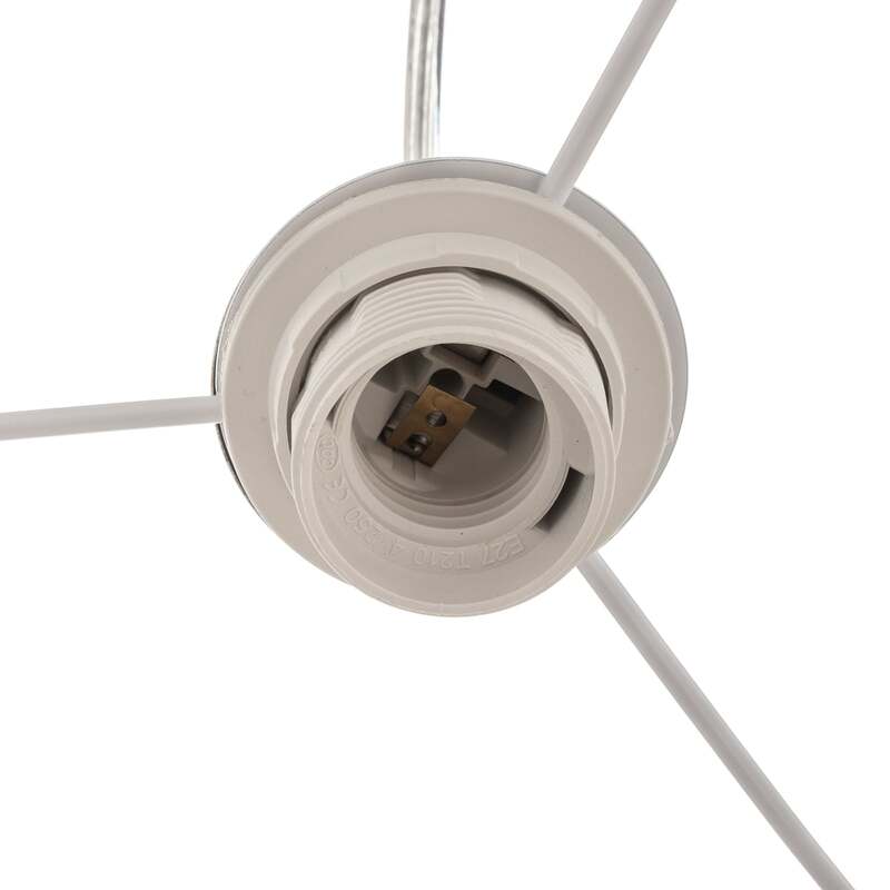 Maco Design Pendellampe Vivien grau/weiß/silber 25cm dimmbar handgefertigt - 5906742041811