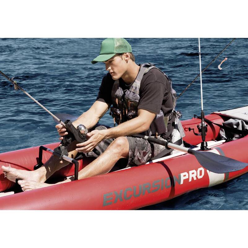 Intex Kajak ExcursionPro K2 aufblasbar 2 Personen Angelkajak Paddeltour 384x94cm - 6941057413242
