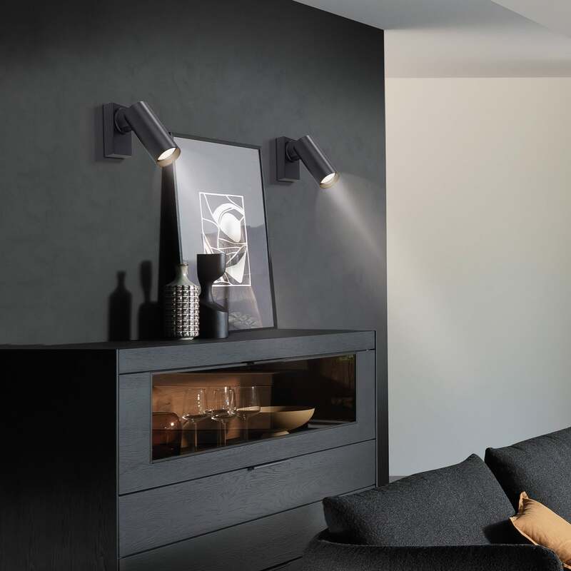 SCHÖNER WOHNEN-Kollektion Wandstrahler RIK LED Wandleuchte Lampe schwarz 20cm - 4043689018320