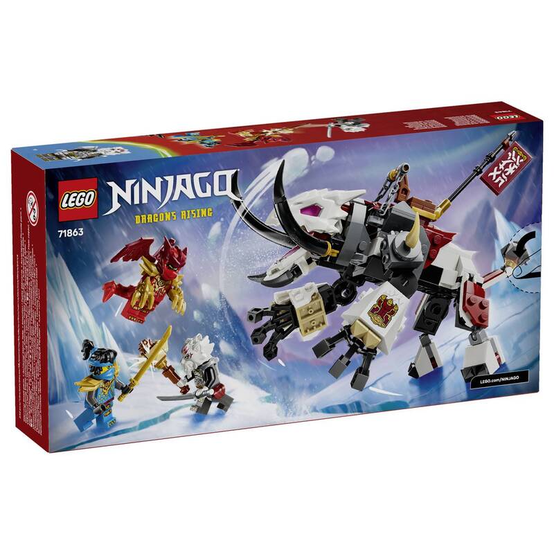 LEGO NINJAGO Zilvar Drachentier Grimtak Spielzeugmonster 3 Minifiguren 71863 - 5702018055717