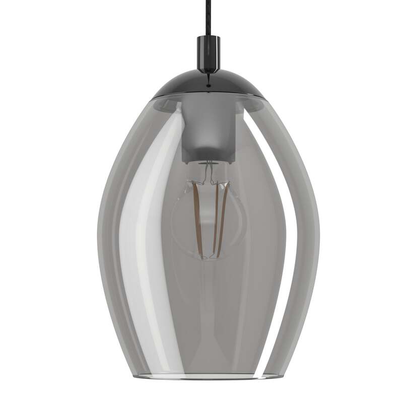 Eglo Pendelleuchte Estanys 3-flammig Pendelleuchte Deckenlampe Lampe Rauchgrau - 9002759395650