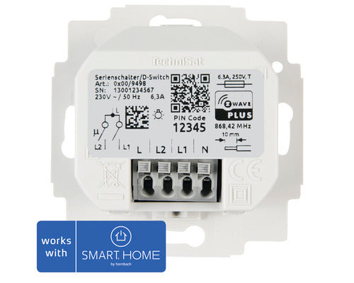 TechniSat Serienschalter Schalter Switch ZWave Duro 2000 SI Smart Home - 4019588394988
