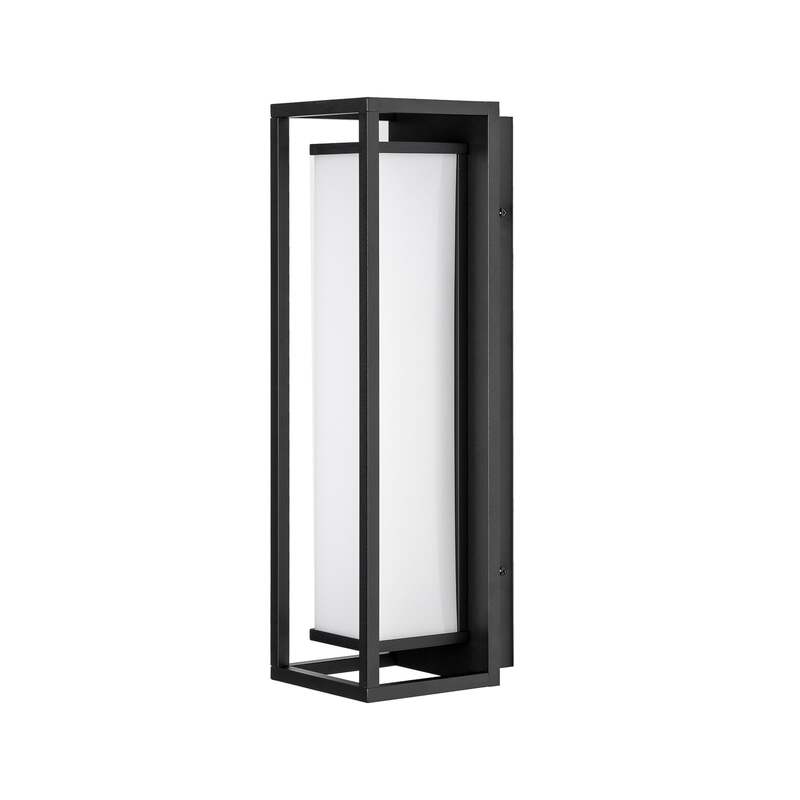 Lucande Außenwandleuchte Banetti LED Gartenleuchte schwarz 50cm IP54 Aluminium - 4251911743197