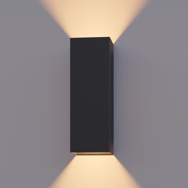 Calex LED Außenwandleuchte Außenlampe Wandlampe Rectangle schwarz Aluminium G556 - 8712879161790