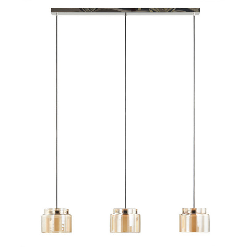 Lucande Diano Hängeleuchte amber dreiflammig Hängelampe Lampe Pendelleuchte LED - 4251911767391