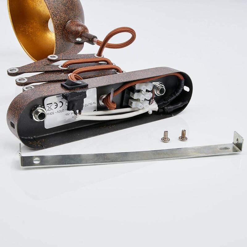 Lindby Scherenarm-Wandleuchte Curtis Wandleuchte Lampe Leselampe E27 rostfarben - 4251096551112