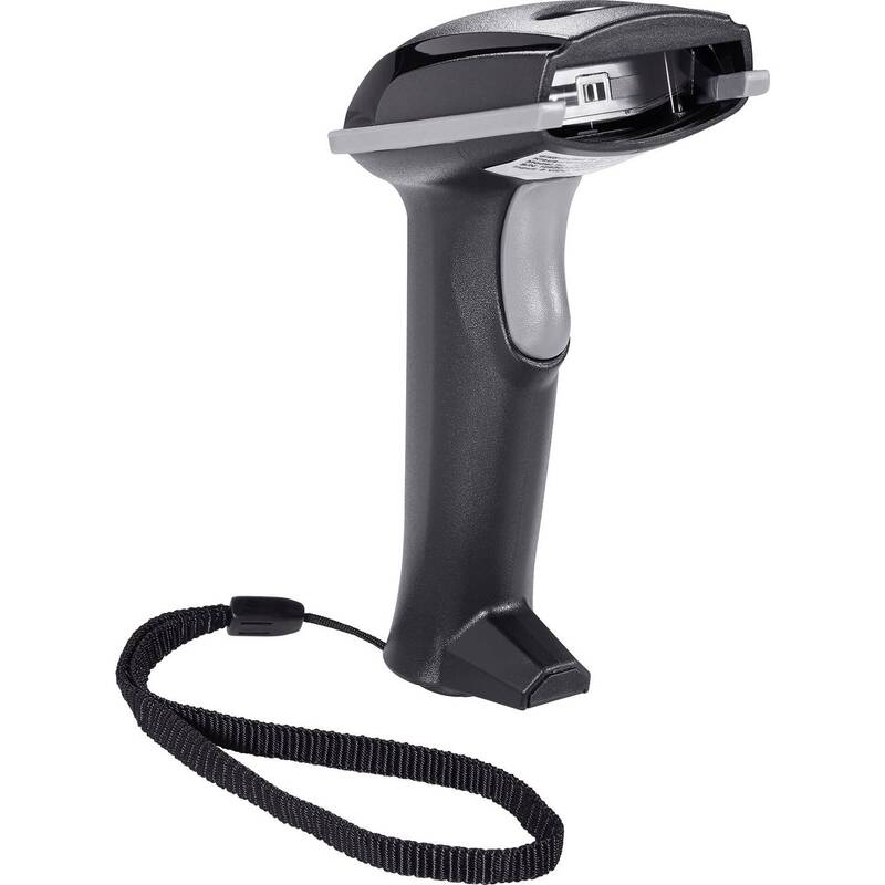 Riotec iCR6307ABU 1D Wireless Barcode-Scanner LED Schwarz Hand-Scanner USB Scan - 4016138940473