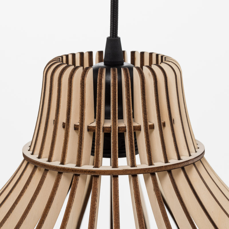 Euluna Hängeleuchte Pendelleuchte Barrel Leuchte Lampe Deckenlampe LED Holz - 5907623619891