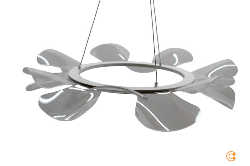 Fabas Luce Pendelleuchte Hängelampe LED weiß rund Esszimmer Wohnraum 72 cm - 8019282518082