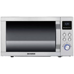 C-Ware Severin Mikrowelle Edelstahl MW 7774 Grillfunktion Pizzafunktion Heißluft 25l