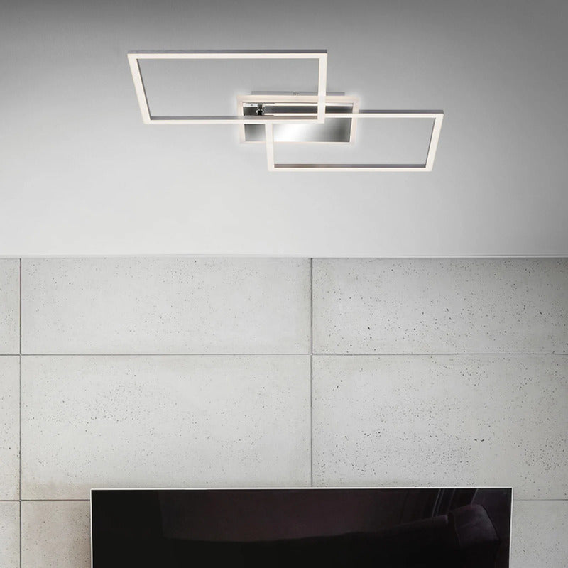 Briloner LED-Deckenlampe Frame Deckenlampe Deckenlicht 2-flammig LED aluminium - 4002707402909