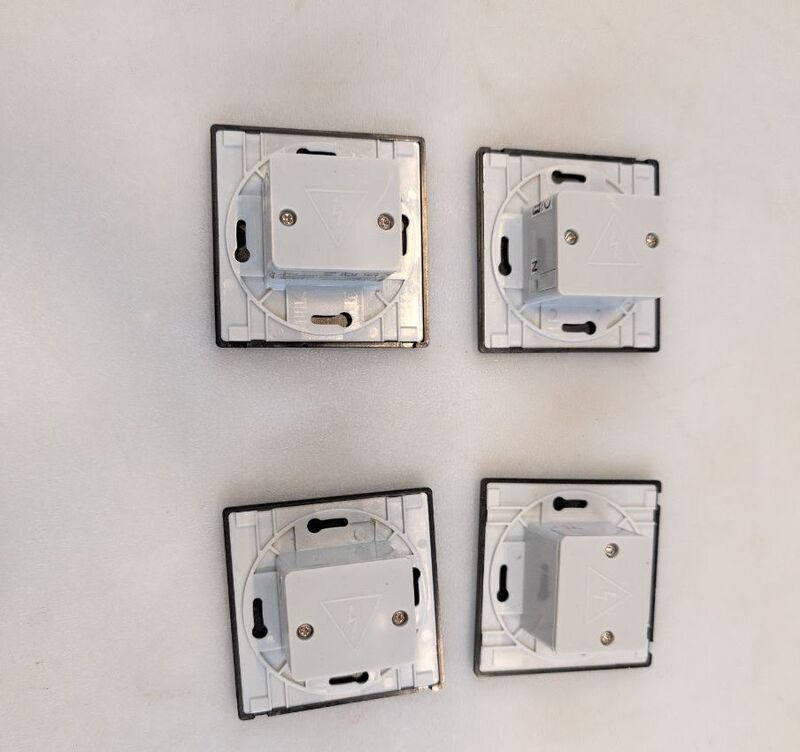 Paulmann LED-Wandeinbauleuchte Einbaustrahler 4er Set schwarz matt 2700K 100° - 4000870413081