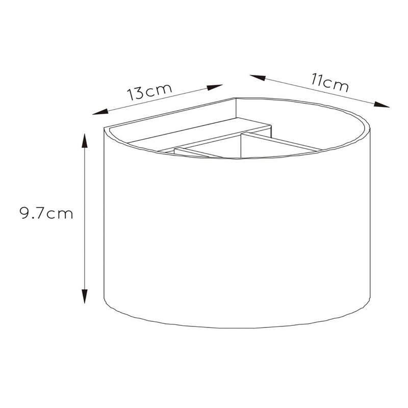 LED-Wandleuchte Xio rund altmessing dimmbar 3,5 W warmweiß Lucide - 5411212092472