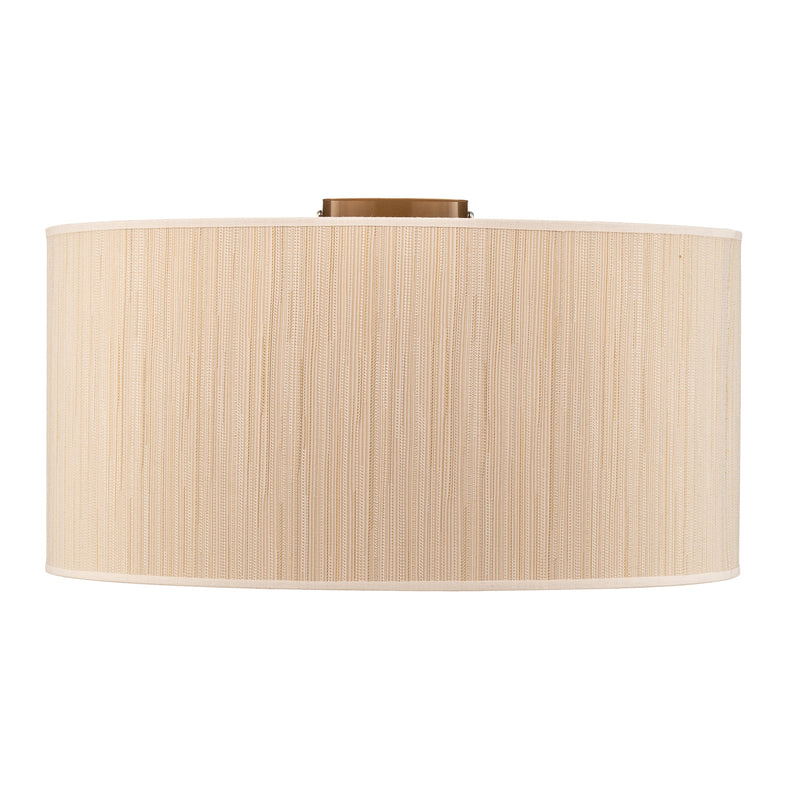 Deckenleuchte Lampe Essex strukturierter Stoff Textil gold Kunststoff - 5903689180474