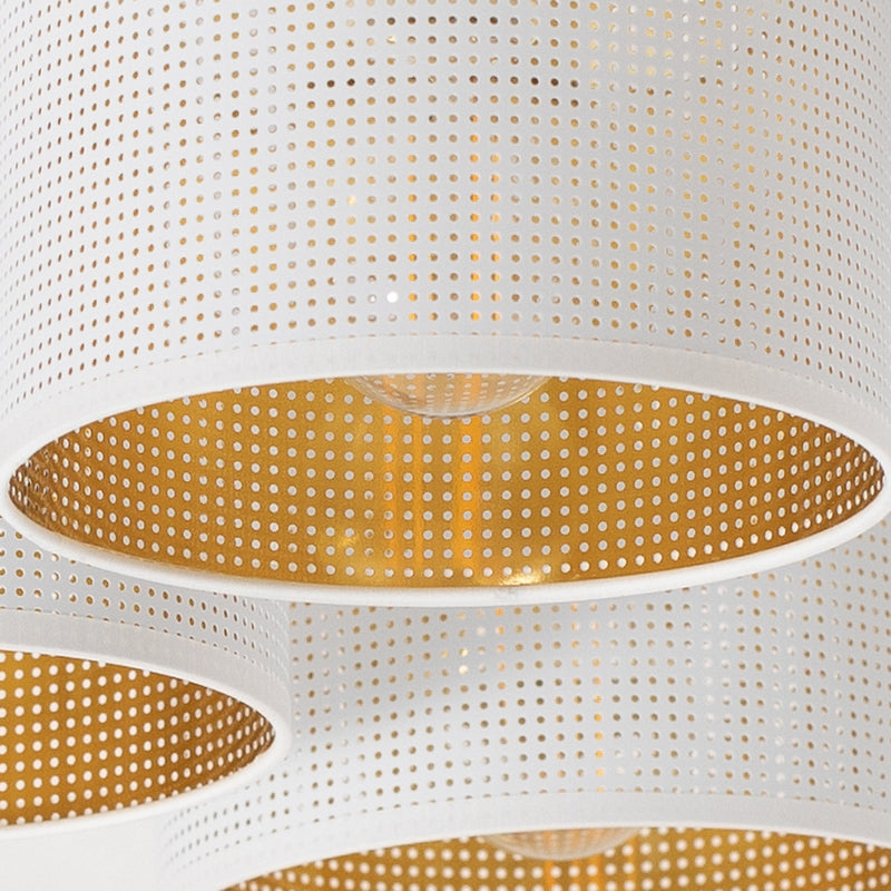 Luminex Deckenleuchte Jovin LED 5-flammig dimmbar gold weiß Ø58cm IP20 18cm - 5907565952636